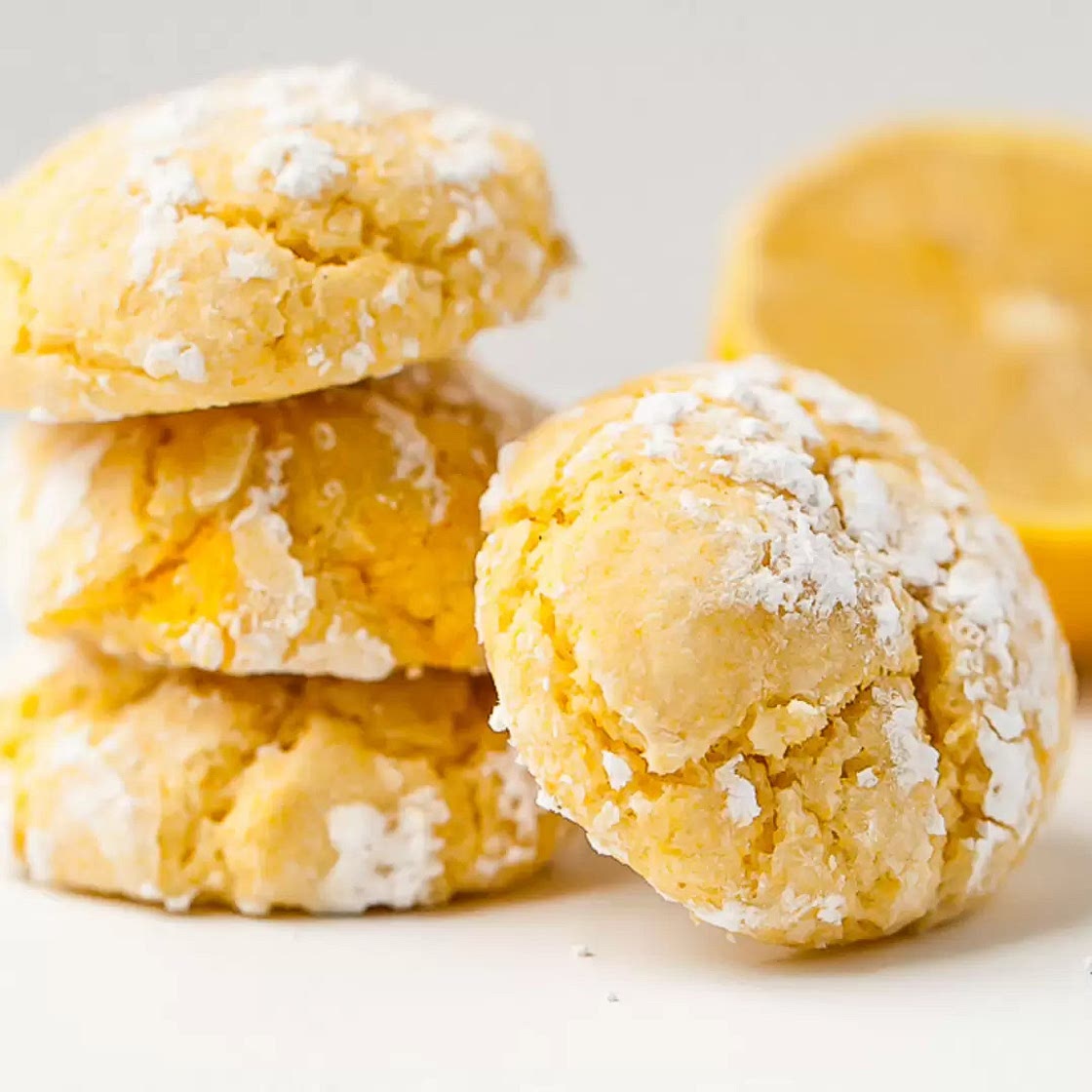 Gluten Free Lemon Crinkle Cookies