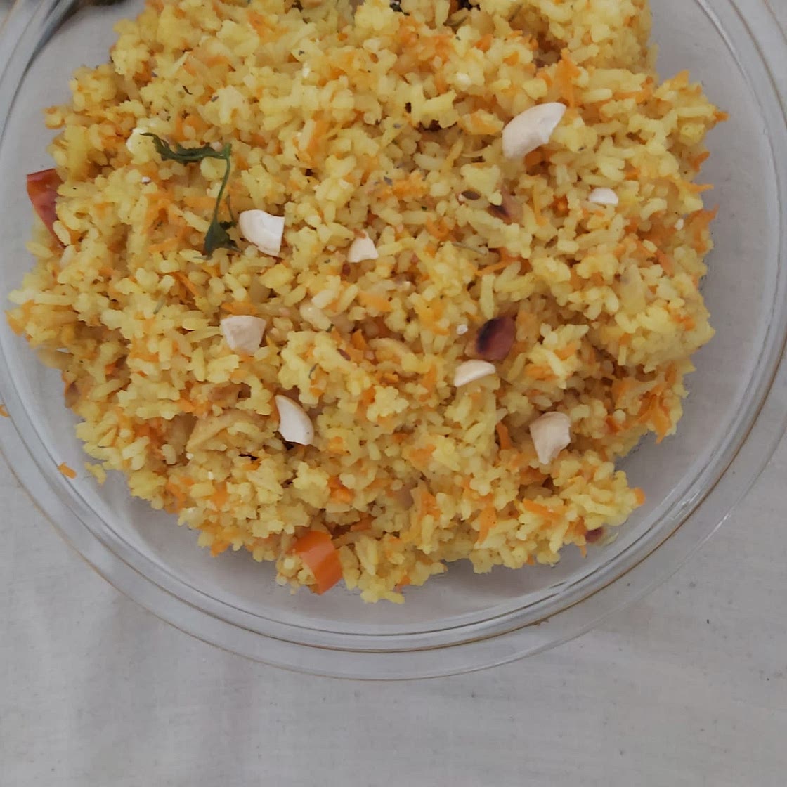 Carrot biryani