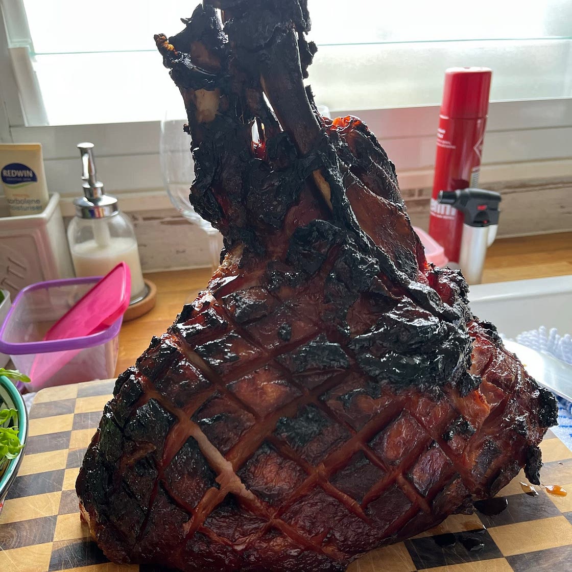 Brown Sugar and Honey Glazed Ham