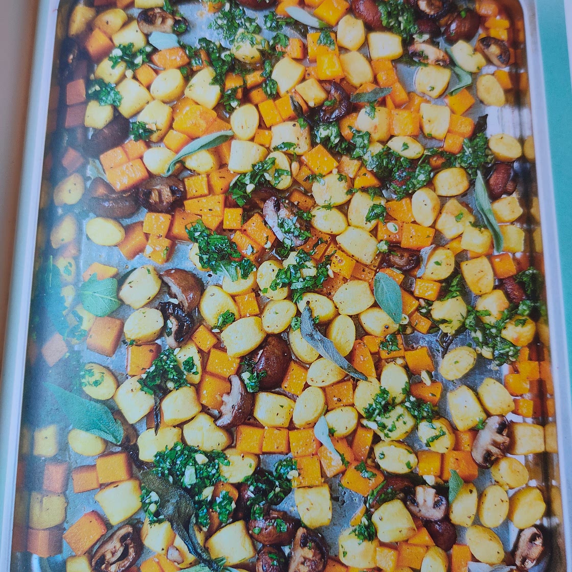 Crispy Gnocchi with Mushrooms, Squash and Sage