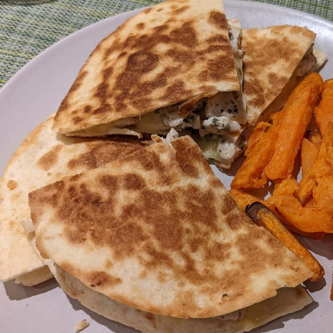 Cheesy Turkey and Ranch Quesadillas