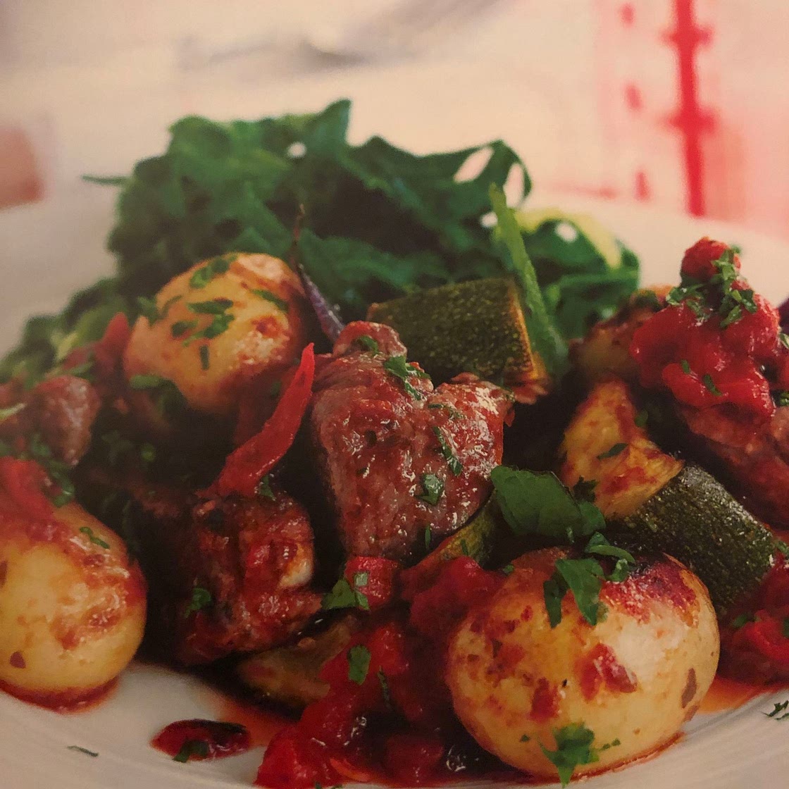 Mediterranean Lamb Tray Bake