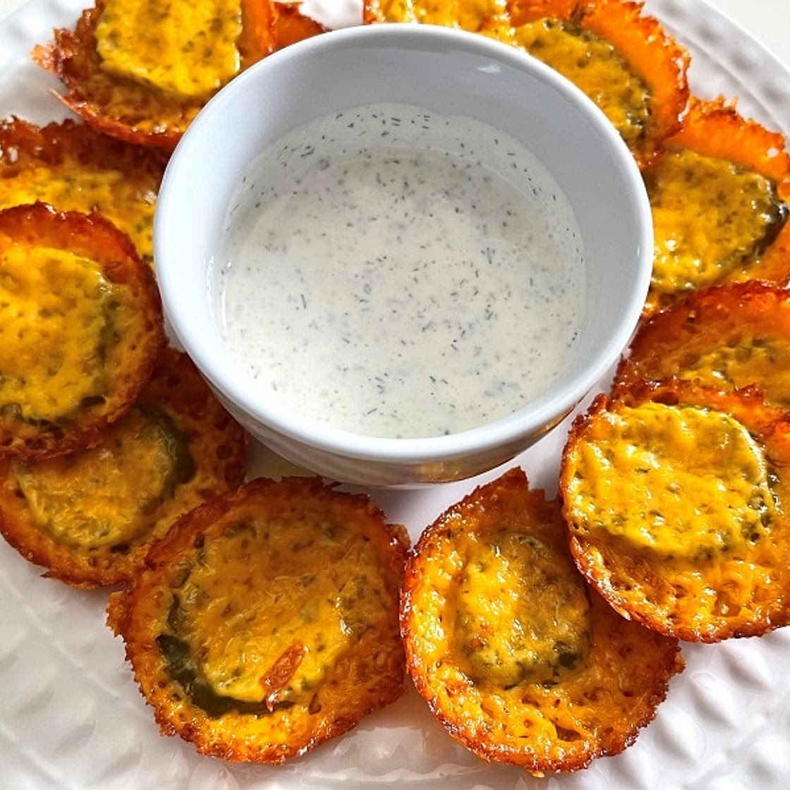 Keto pickle chips