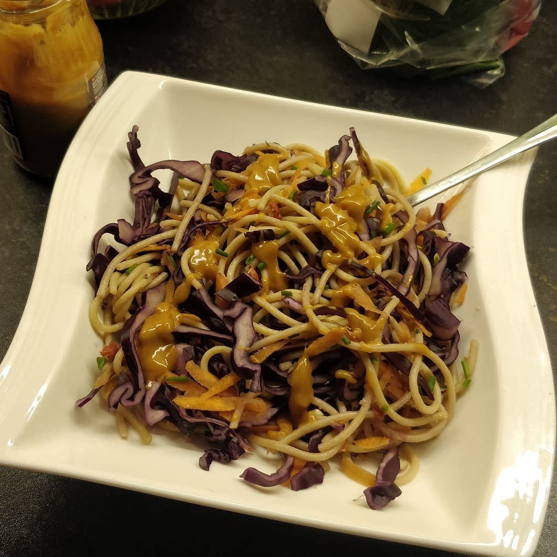 Cold Peanut Noodle Salad