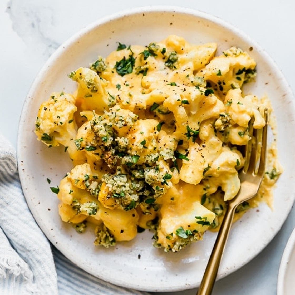 Vegan Cauliflower Mac and Cheese