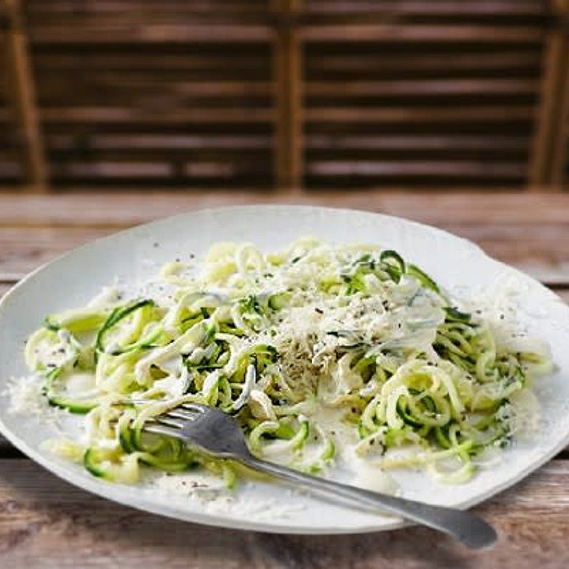 Keto Zucchini Alfredo