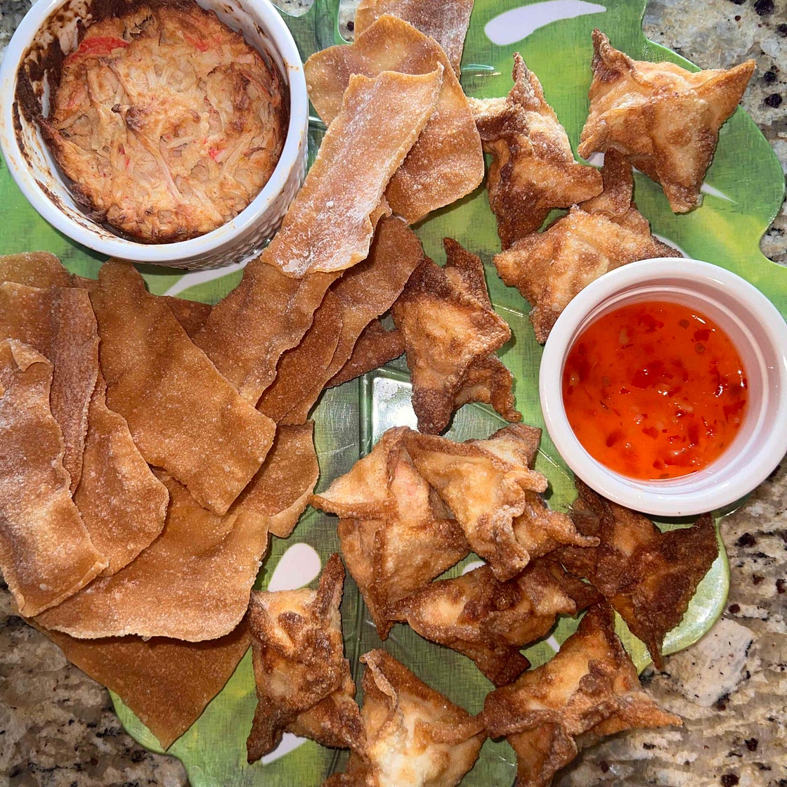 Crab Rangoon 2 ways