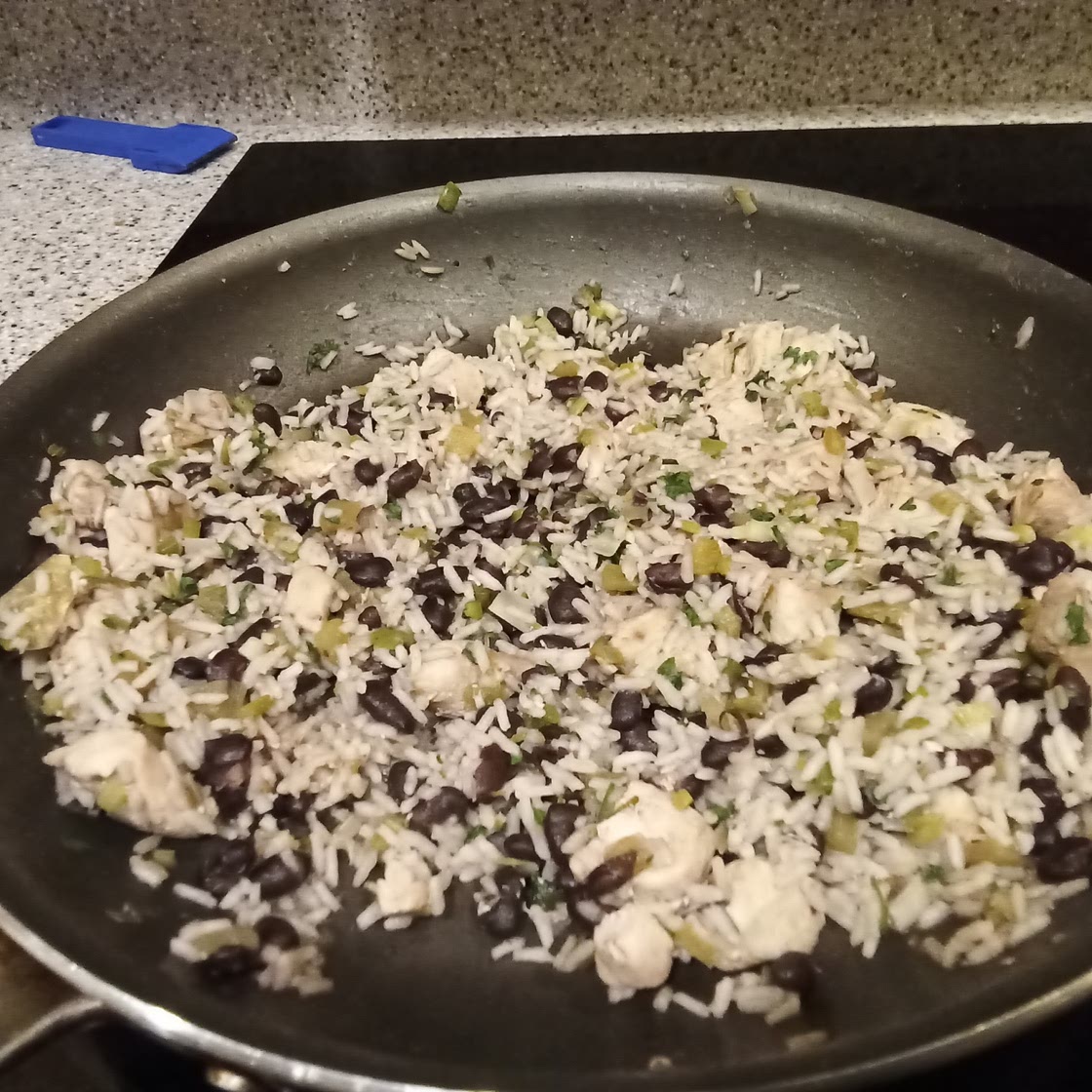 One Pan Cilantro-Lime Chicken and Rice with Black Beans