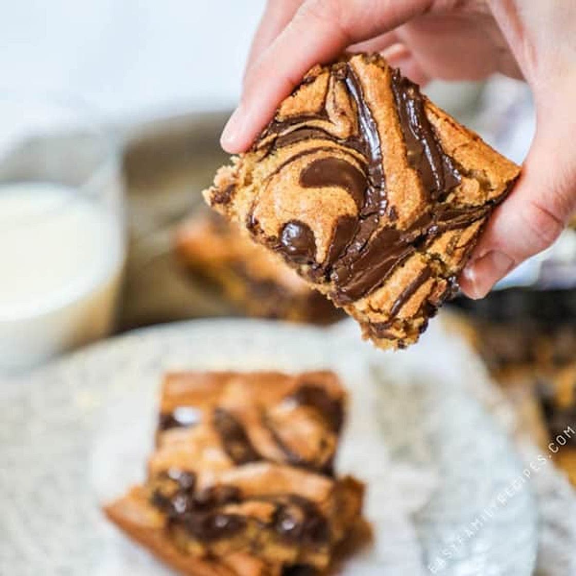 Peanut Butter Swirl Bars