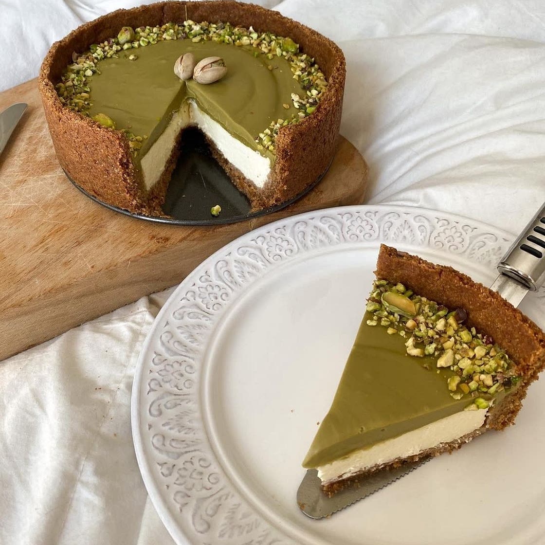 Cheesecake al pistacchio