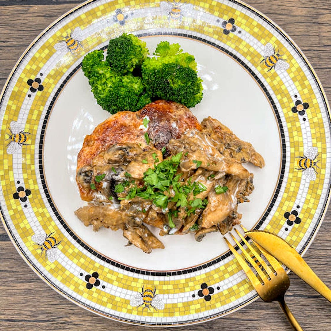 Chicken with Paprika Mushroom Sauce