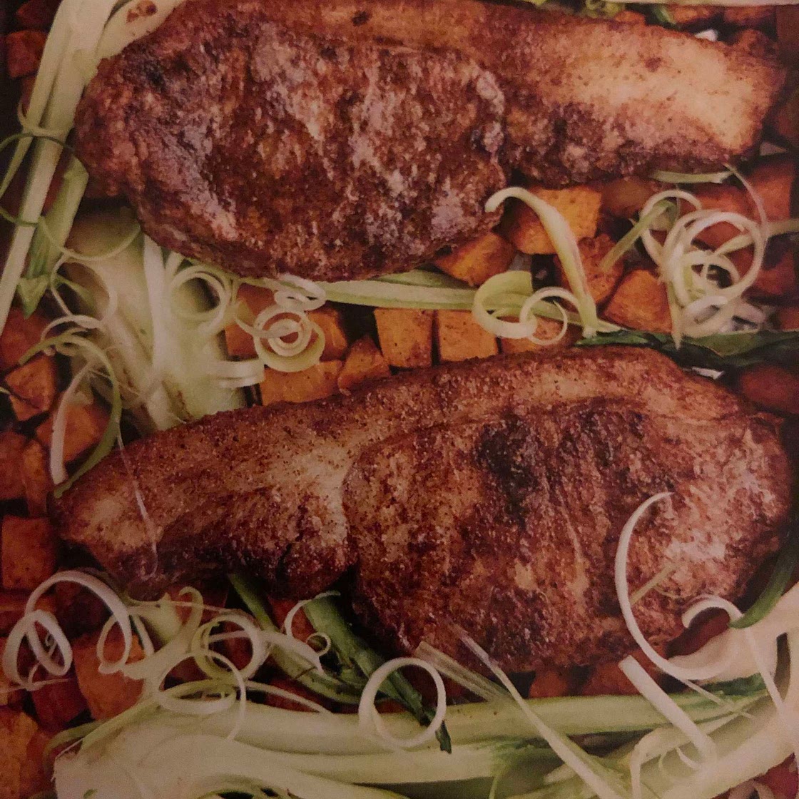 Five-Spice Pork Chops Tray Bake