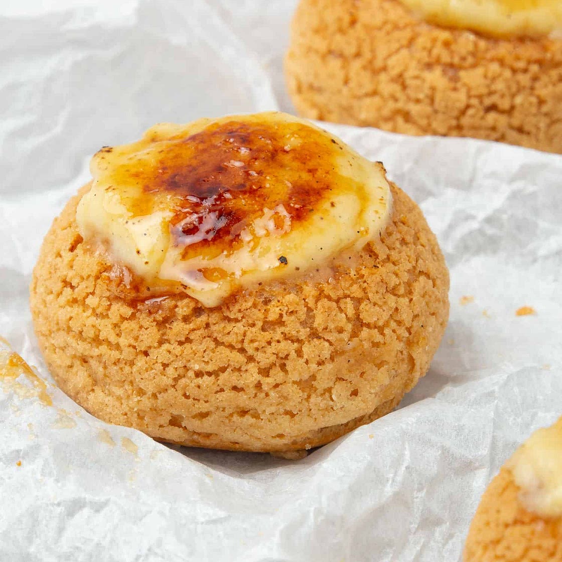 Crème brûlée choux craquelin