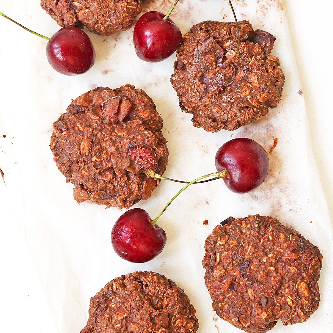 Chocolate Cherry No-Bake Cookies