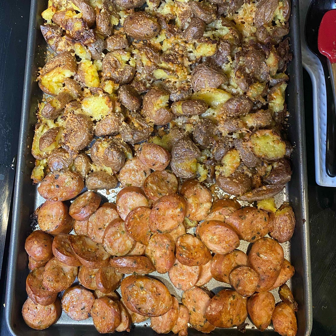 Recipe: 30-Minute Sheet Pan Potatoes and Chicken Sausage