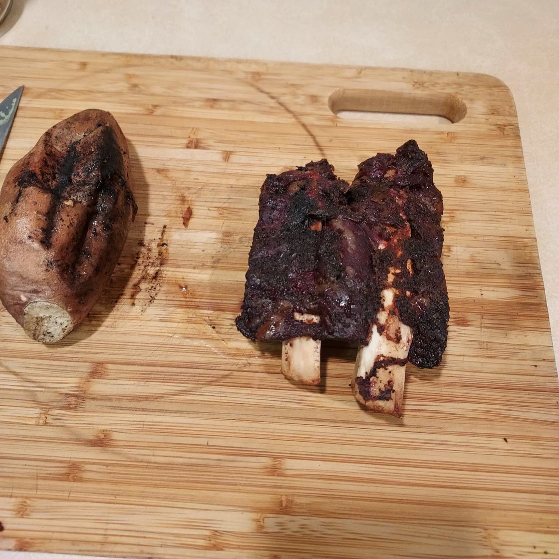 Beef ribs for one