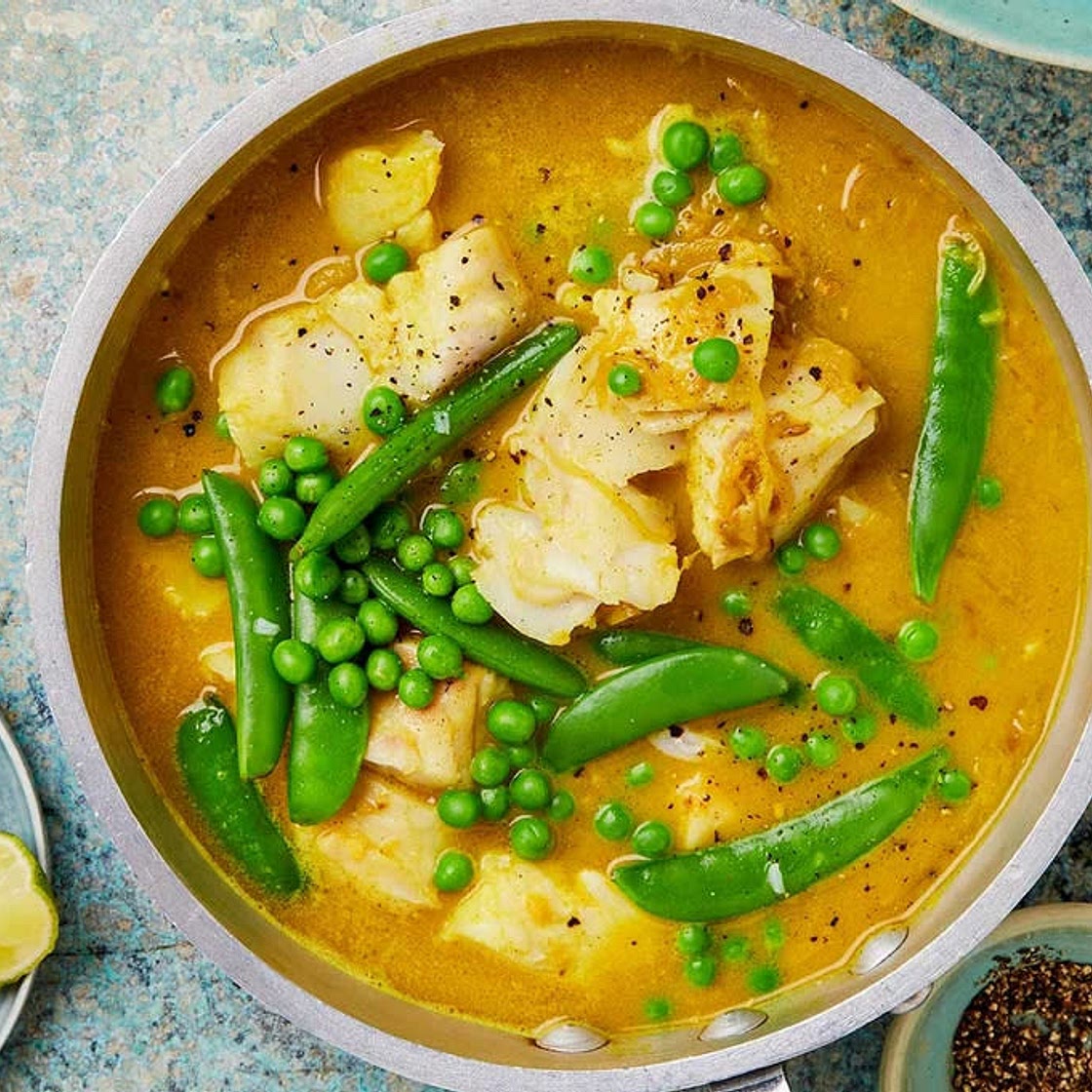 Ginger coconut fish curry 