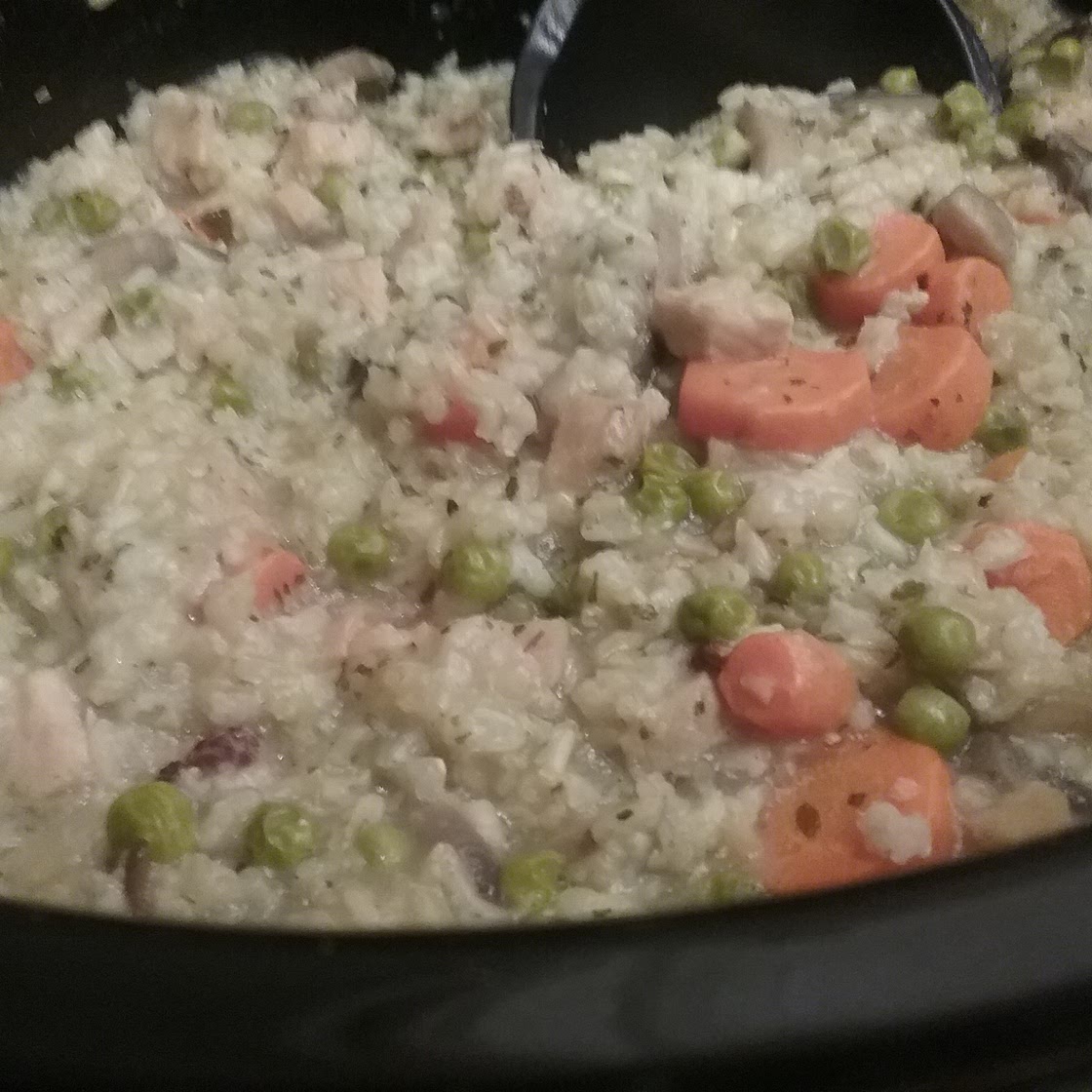 Rice, poultry crockpot meal