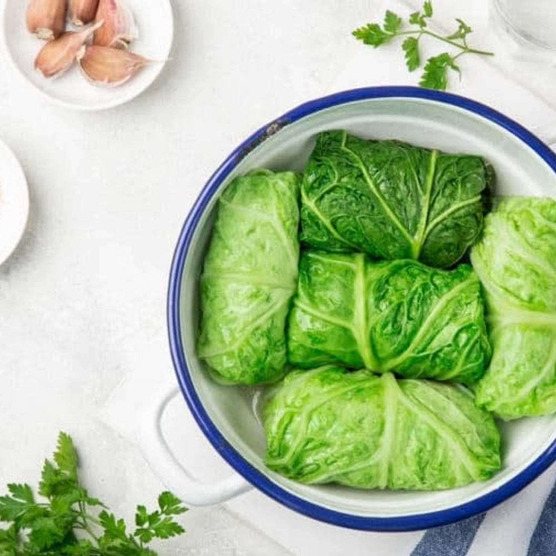 Feuilles de chou farcies aux légumes