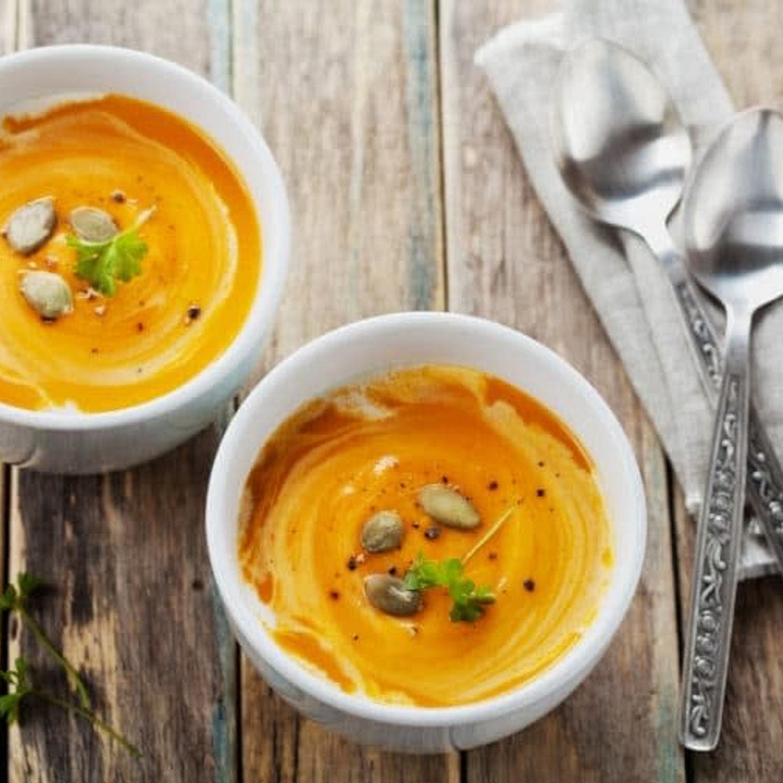 Velouté potiron et carottes