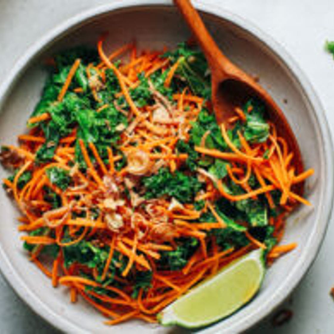 10-Minute Ginger Carrot & Kale Salad