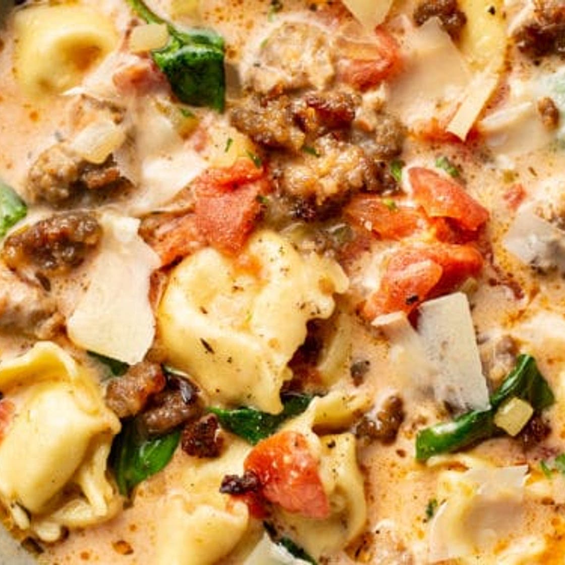 Italian Sausage Tortellini Soup
