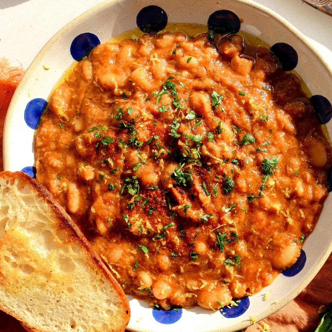 Loubia (Moroccan White Bean Stew) — Lahb Co. Eats