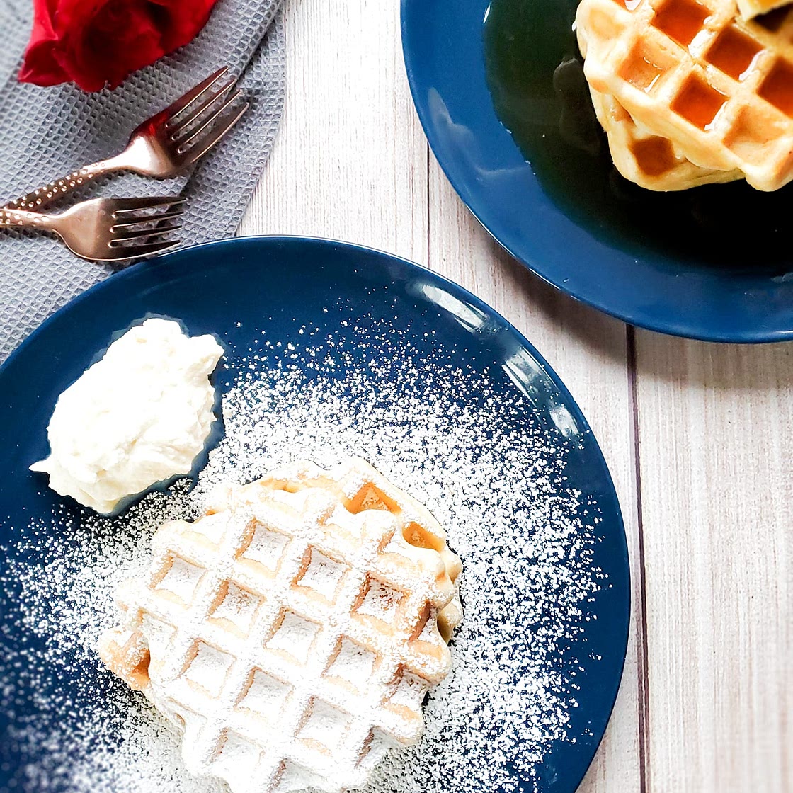 German Waffles (Less Sweet)
