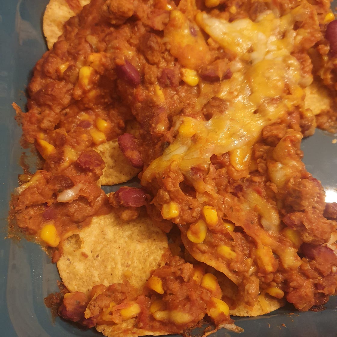 Quick veggie nachos