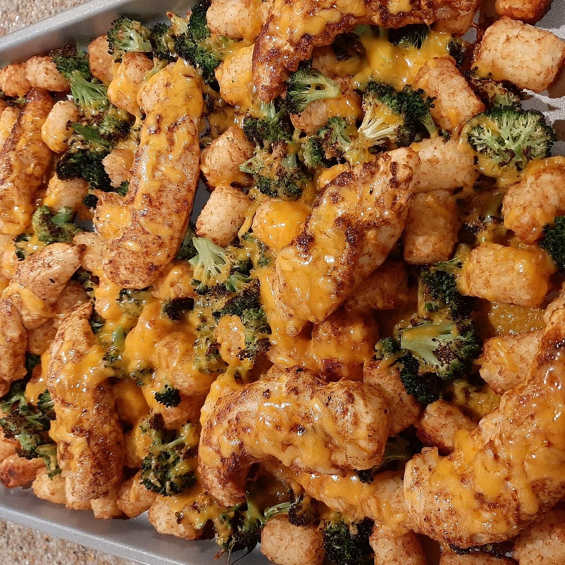 Loaded Chicken and Tater Tots