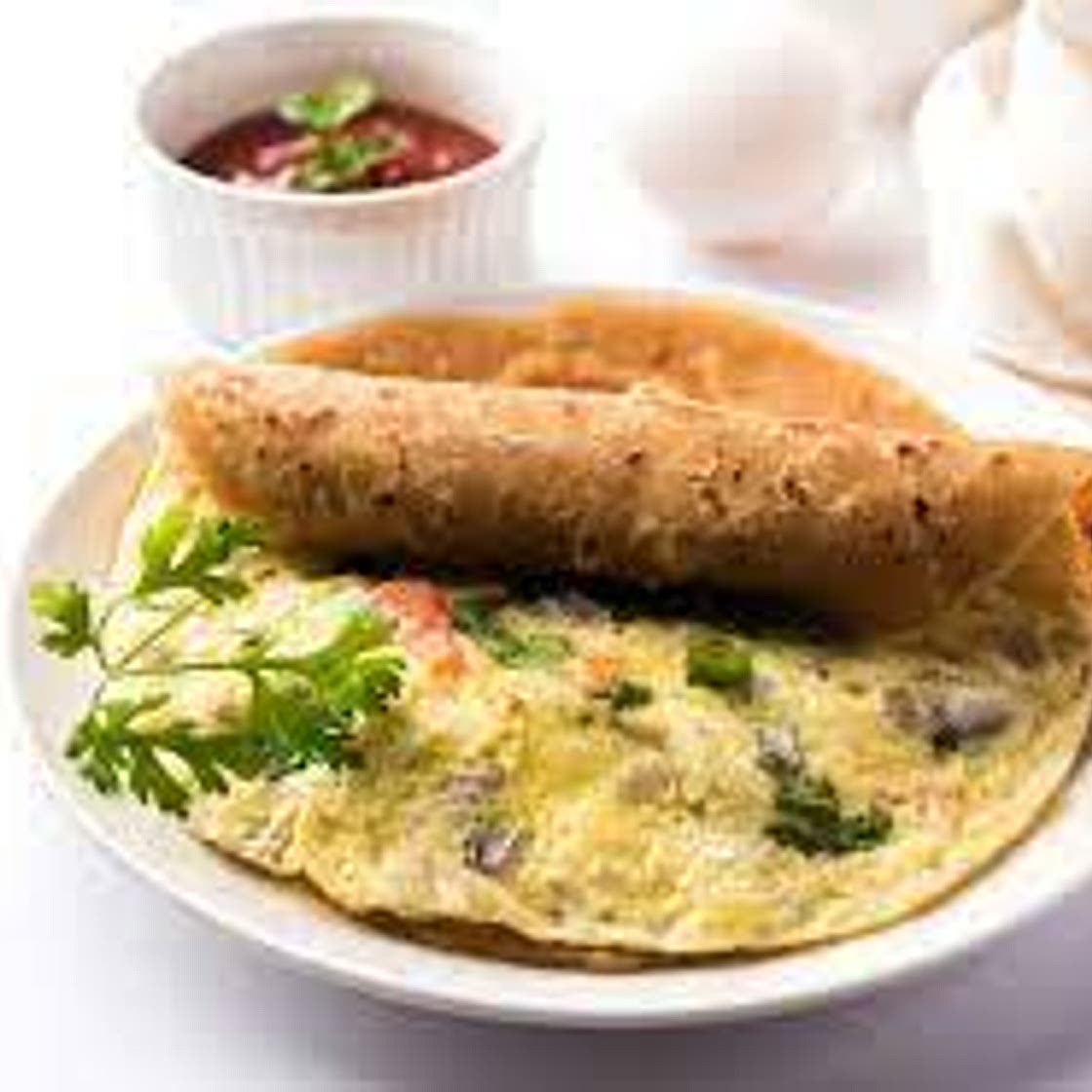 Egg with paratha