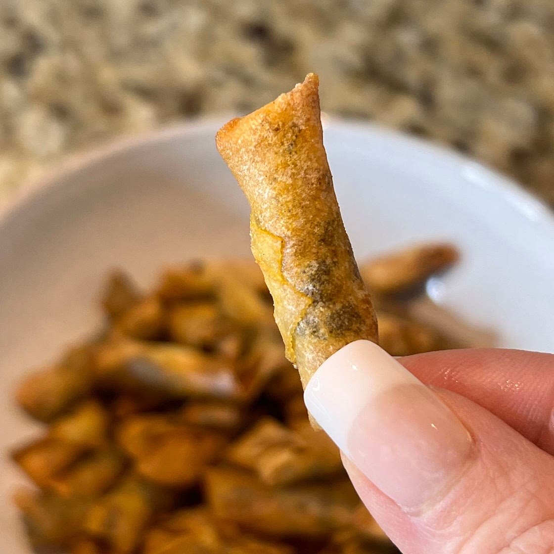 Mini spicy floss rolls