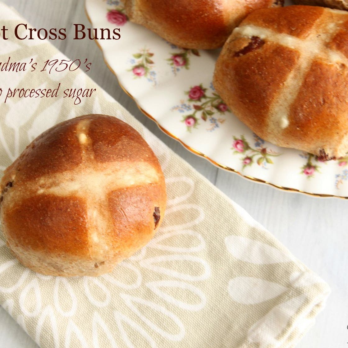 Hot Cross Buns - Vintage Recipe from 1950