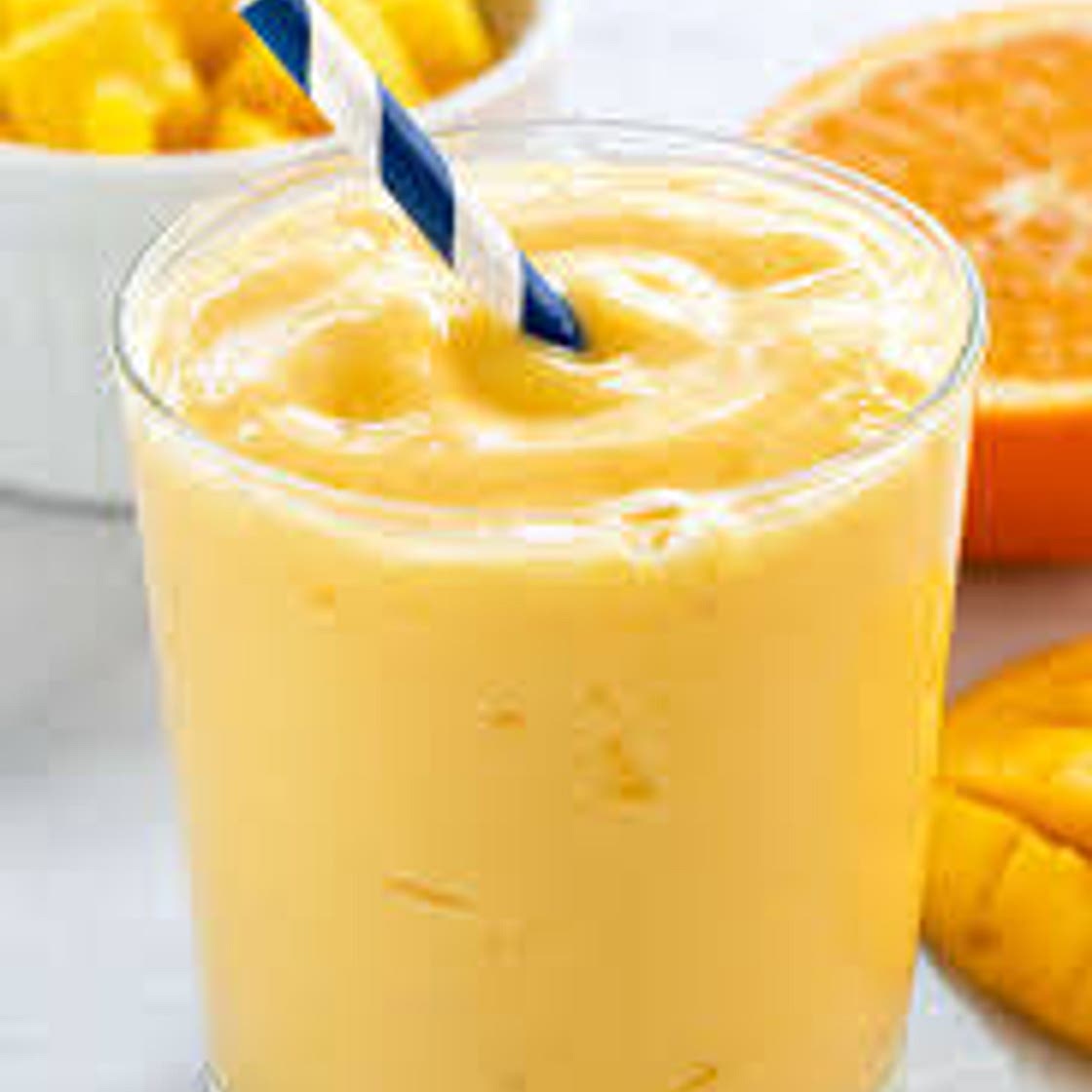 Mango smoothie high fibre and protein 361 cal *