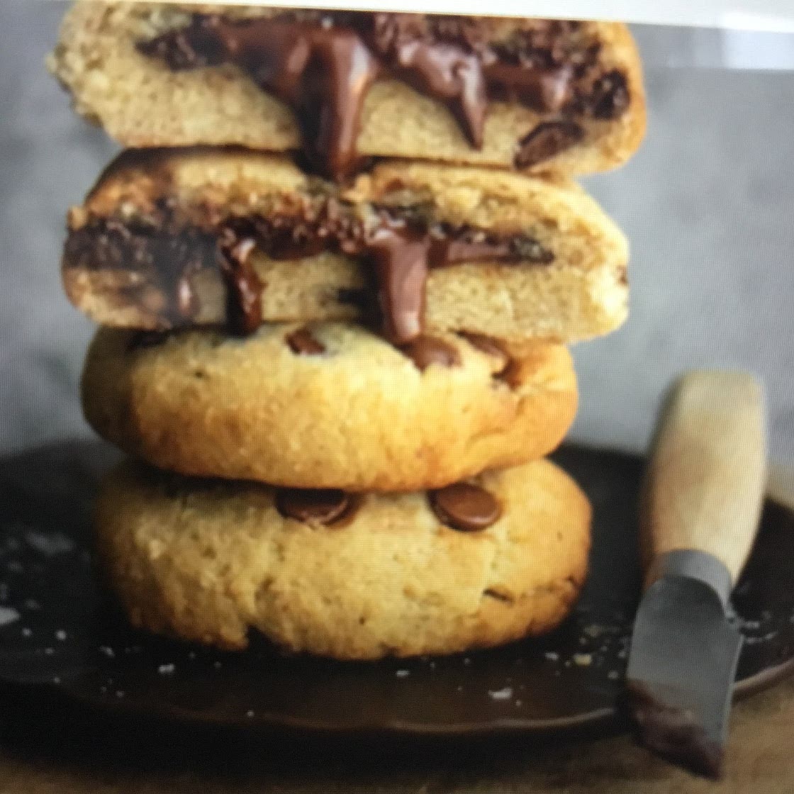 Cookies fourrés au chocolat (4 gros)