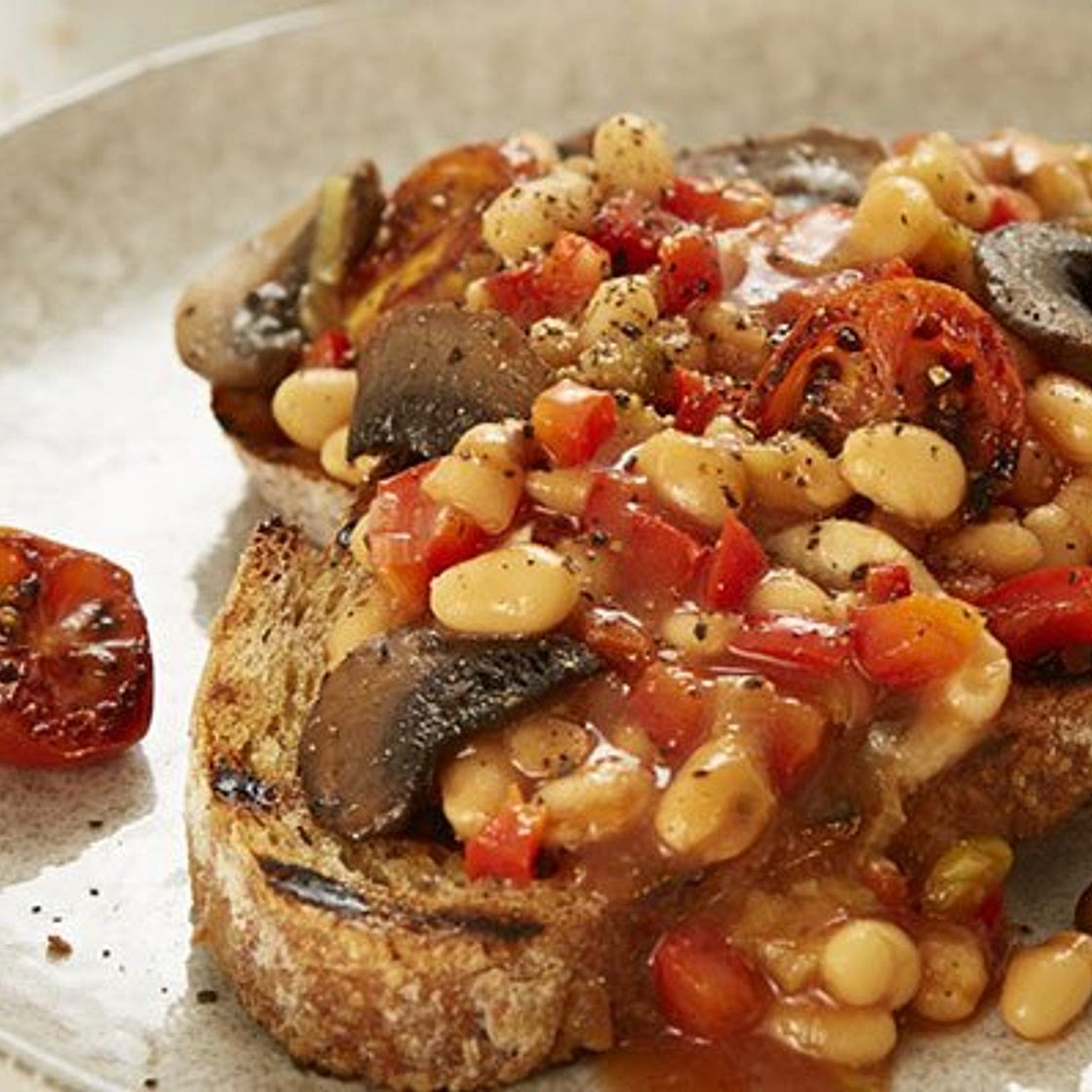 Healthy beans on toast