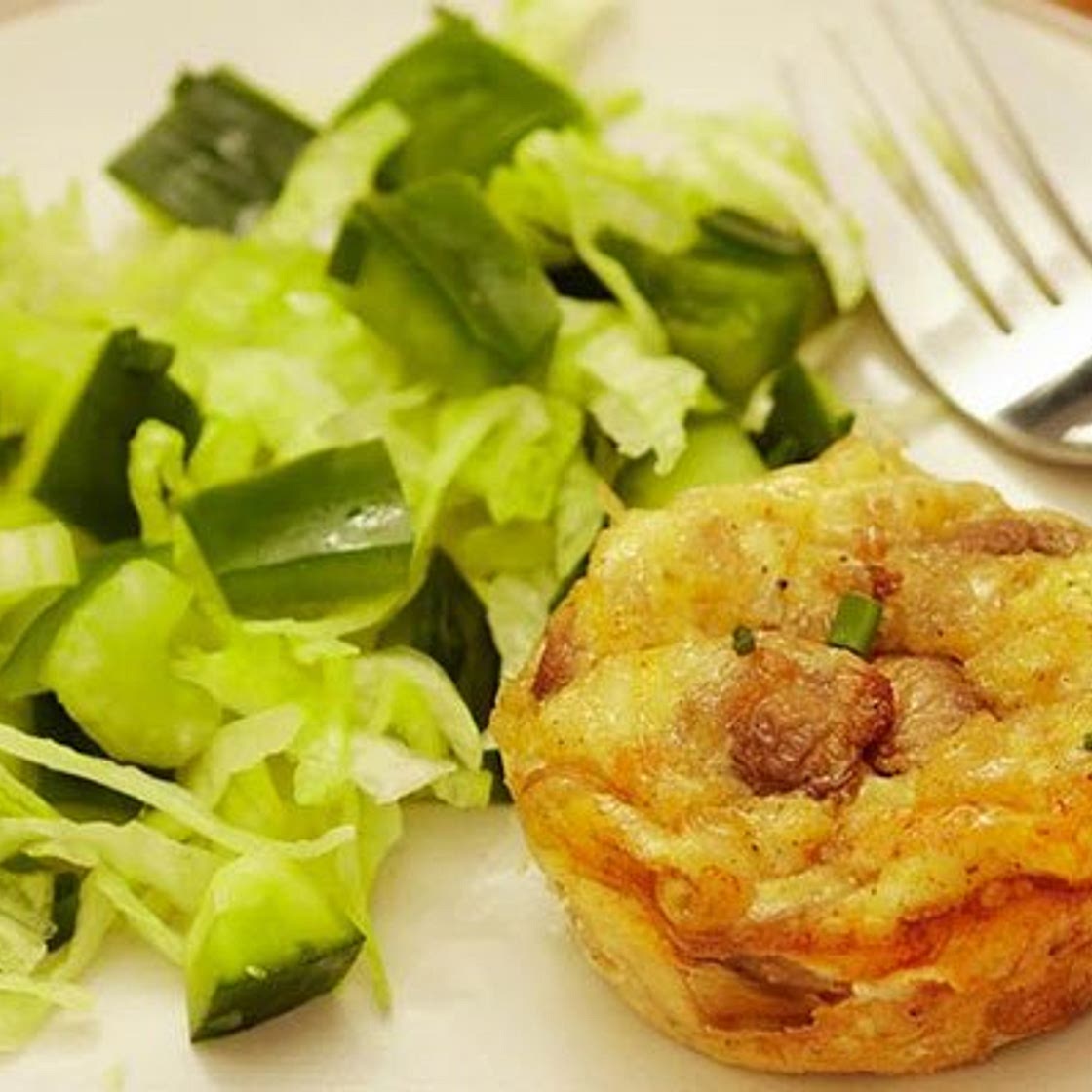 No-pastry mini mushroom quiches