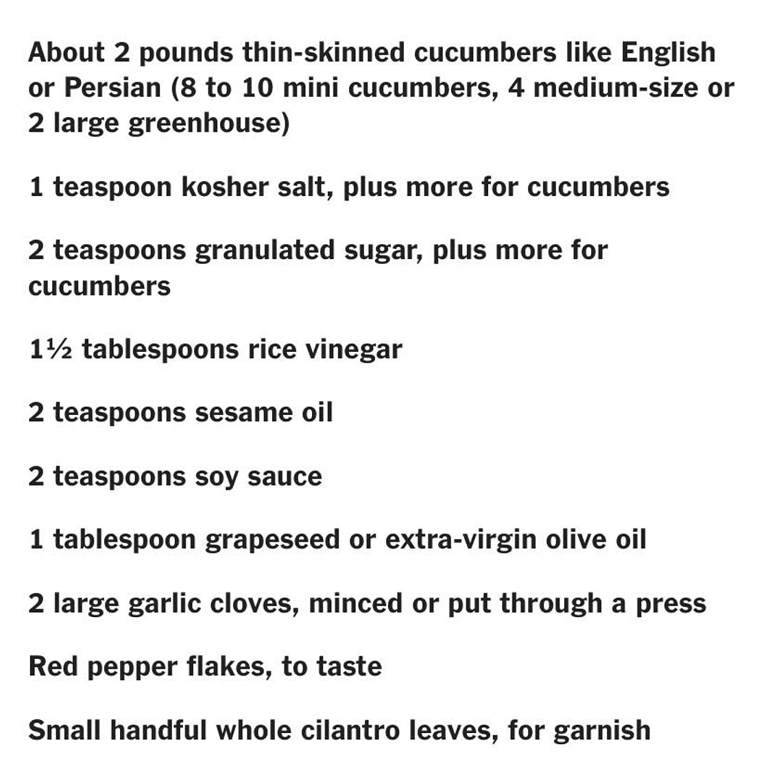 Asian cucumber salad