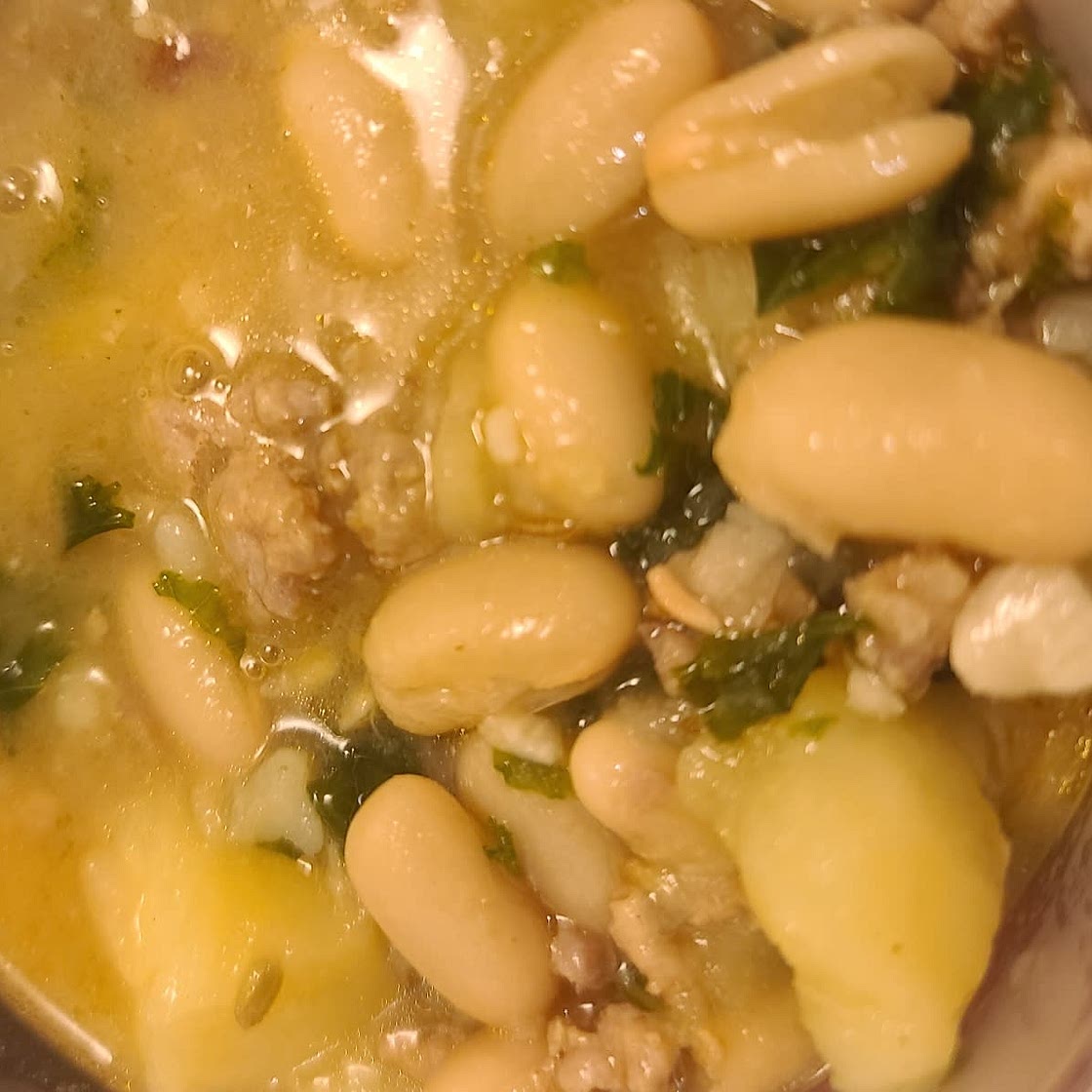 Sausage, Kale, and White Bean Soup