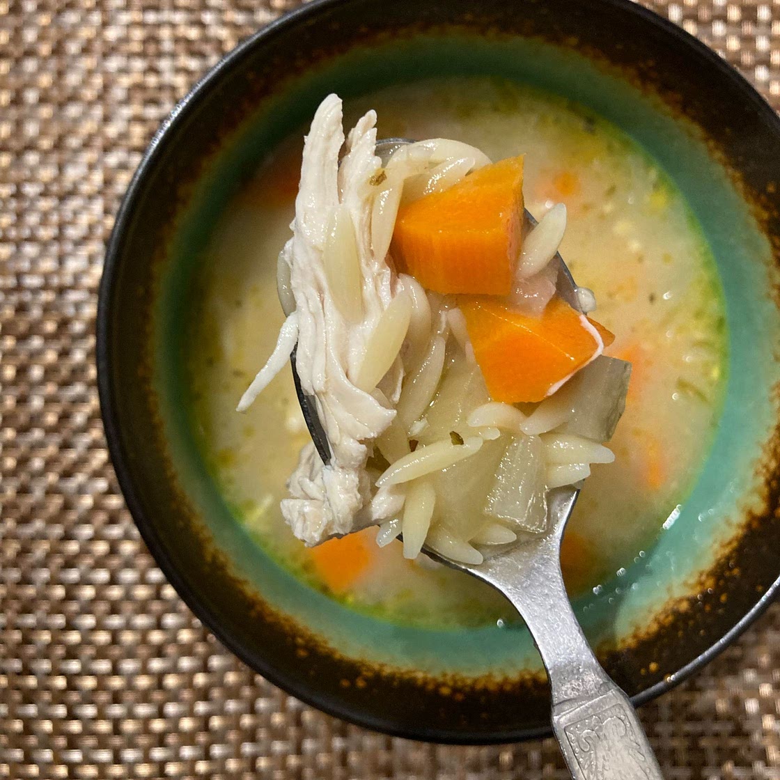 Lemon Chicken Orzo Soup