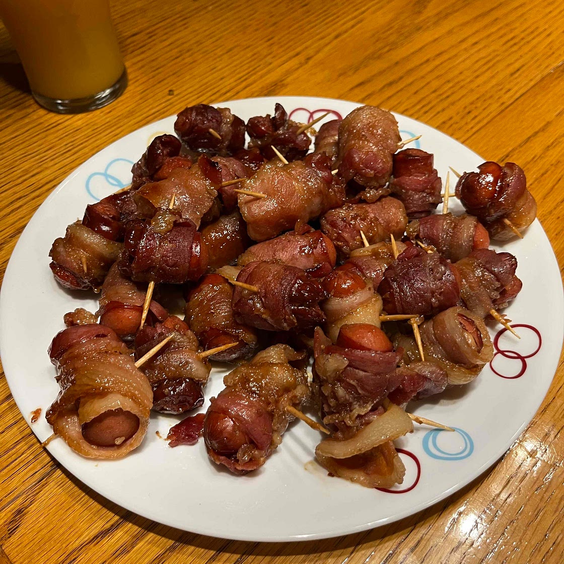 Saucisses cocktails au bacon