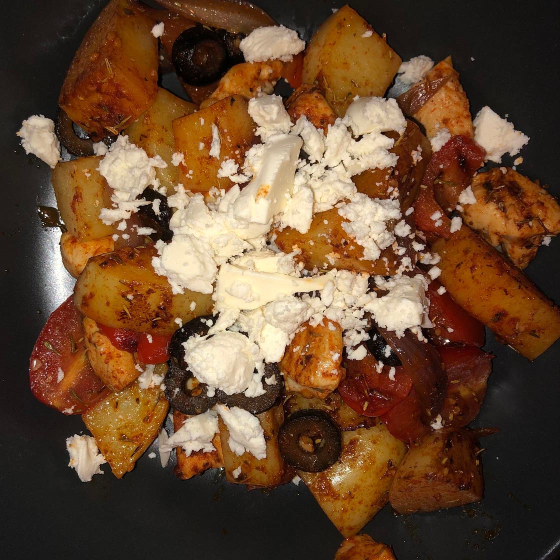 Spanish chicken and potatoes 