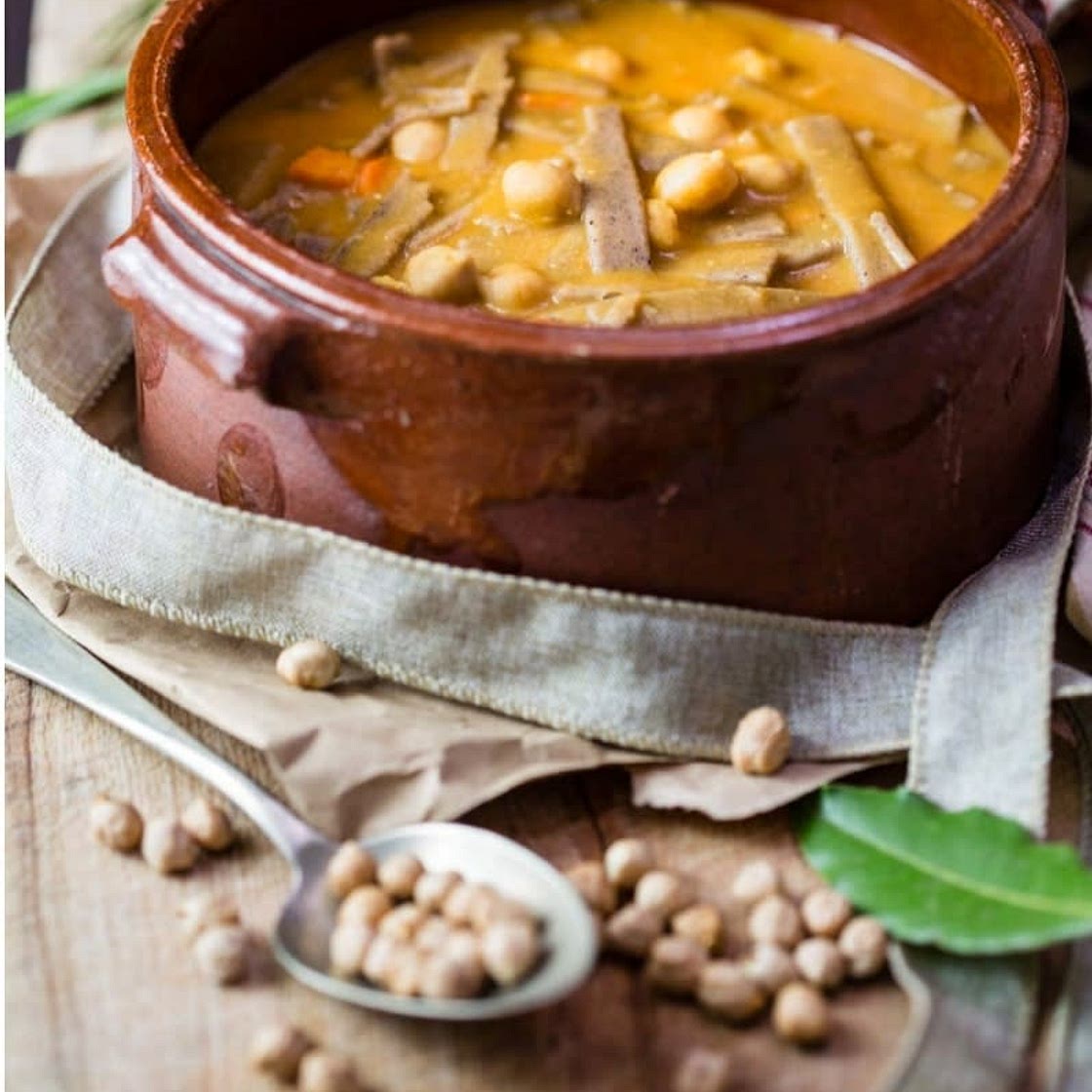 Zuppa di pizzoccheri e ceci
