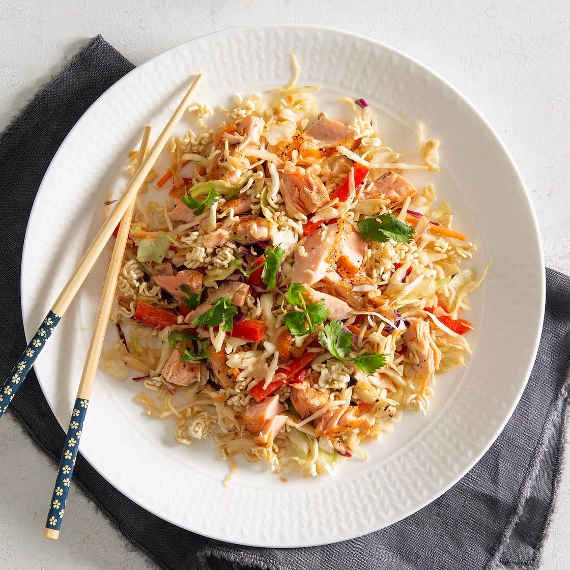 Salmon Ramen Salad