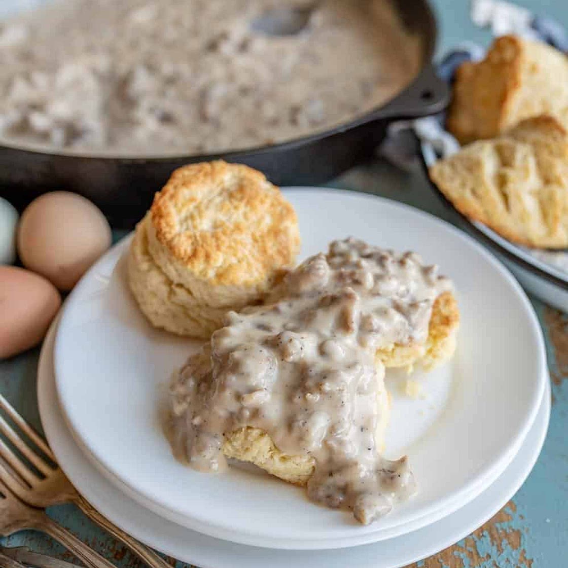 Stuffed Biscuits & Gravy