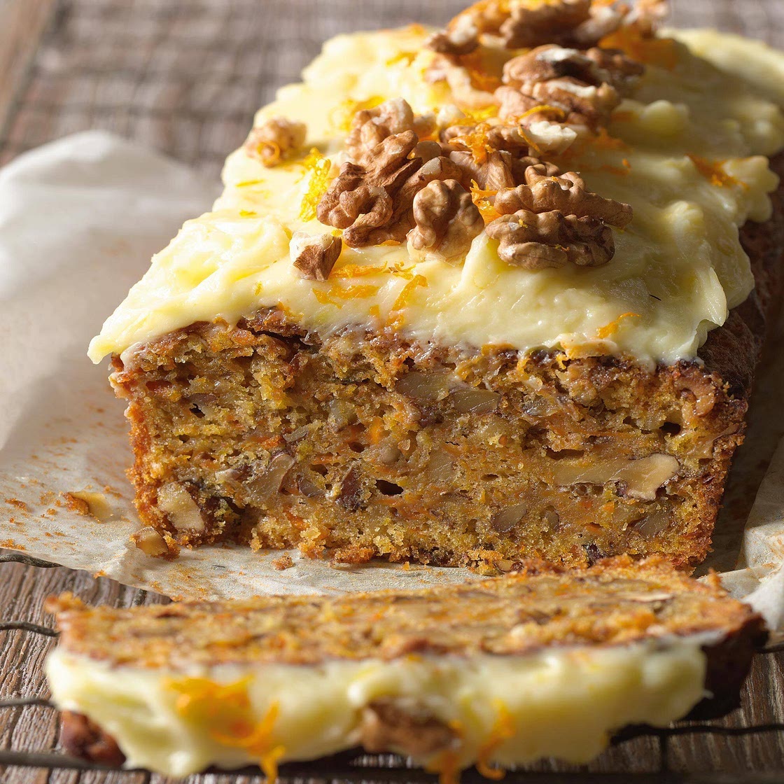 Carrot cake with cream cheese frosting recipe