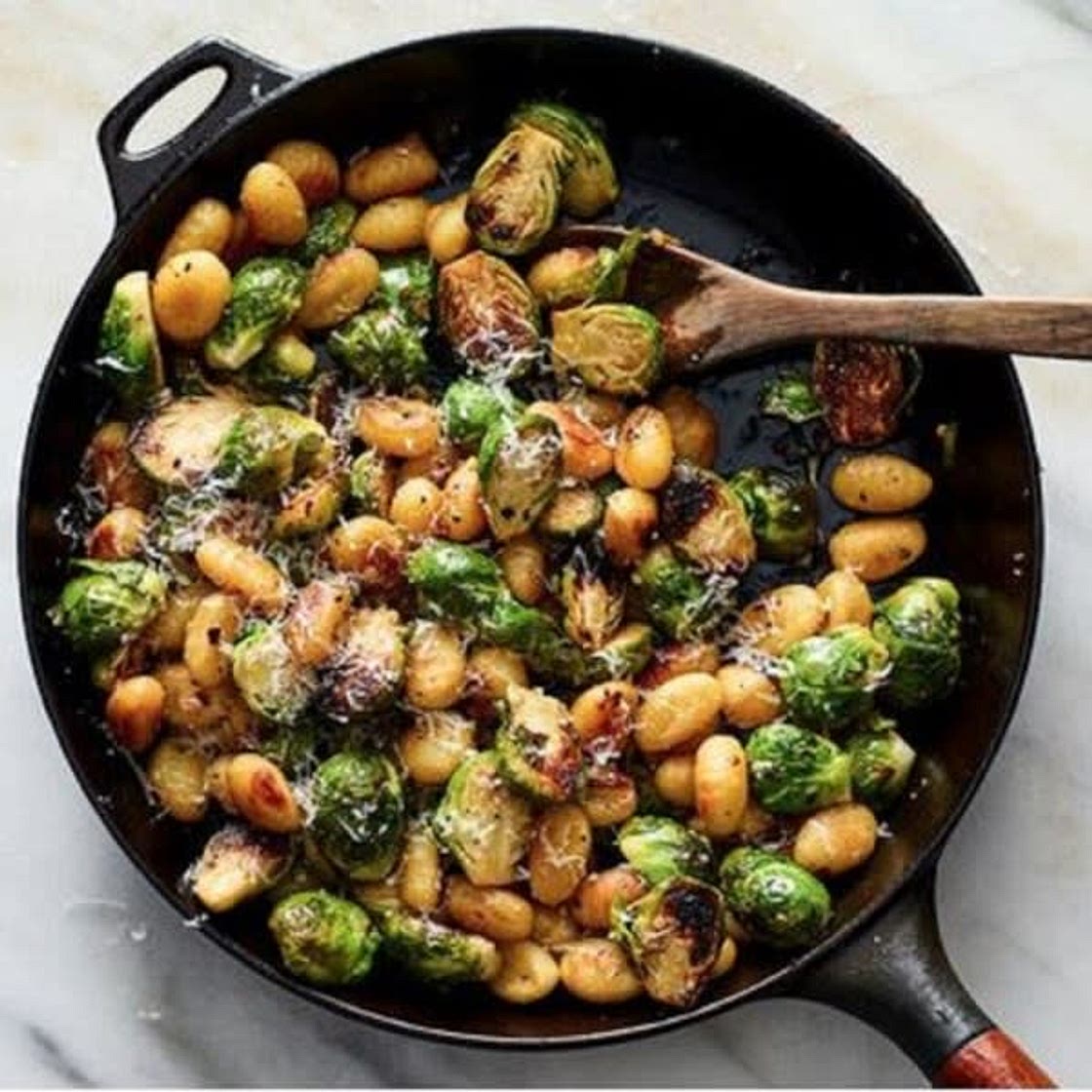 Crisp Gnocchi with Brussels Sprouts and Brown Butter
