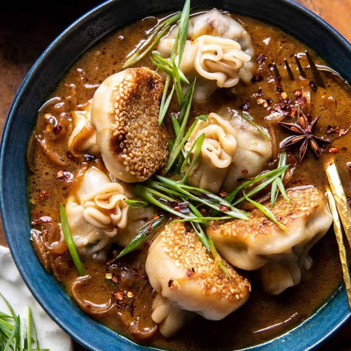 French onion soup dumplings