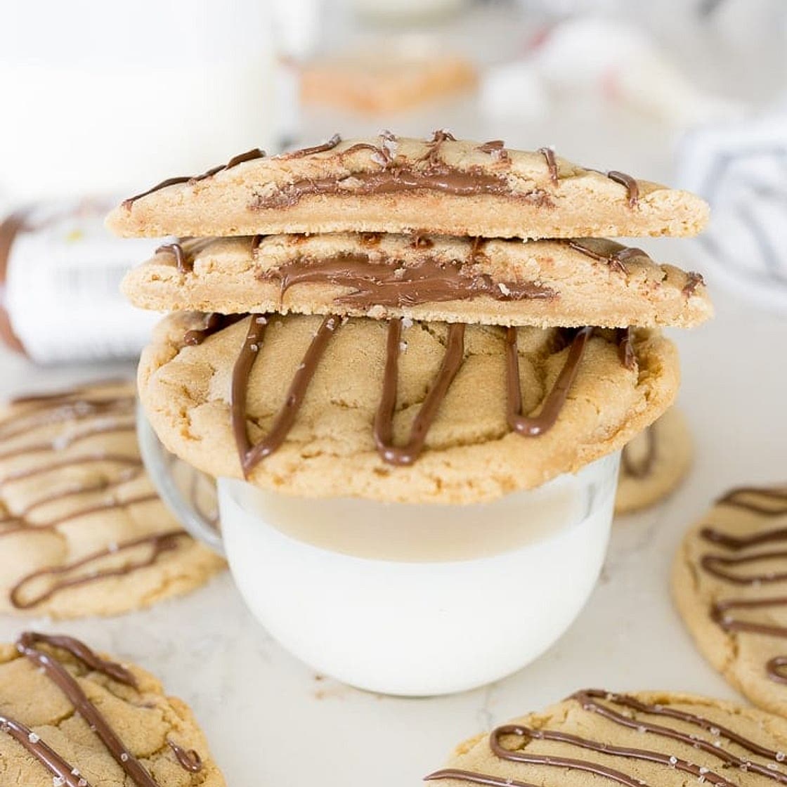 Crumbl Hazelnut Sea Salt Cookies
