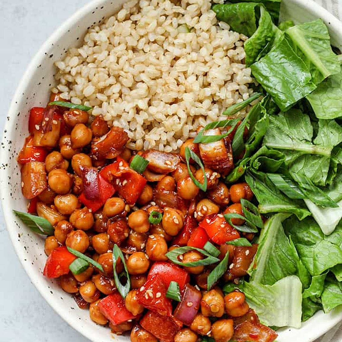 Garlic Chili Chickpeas